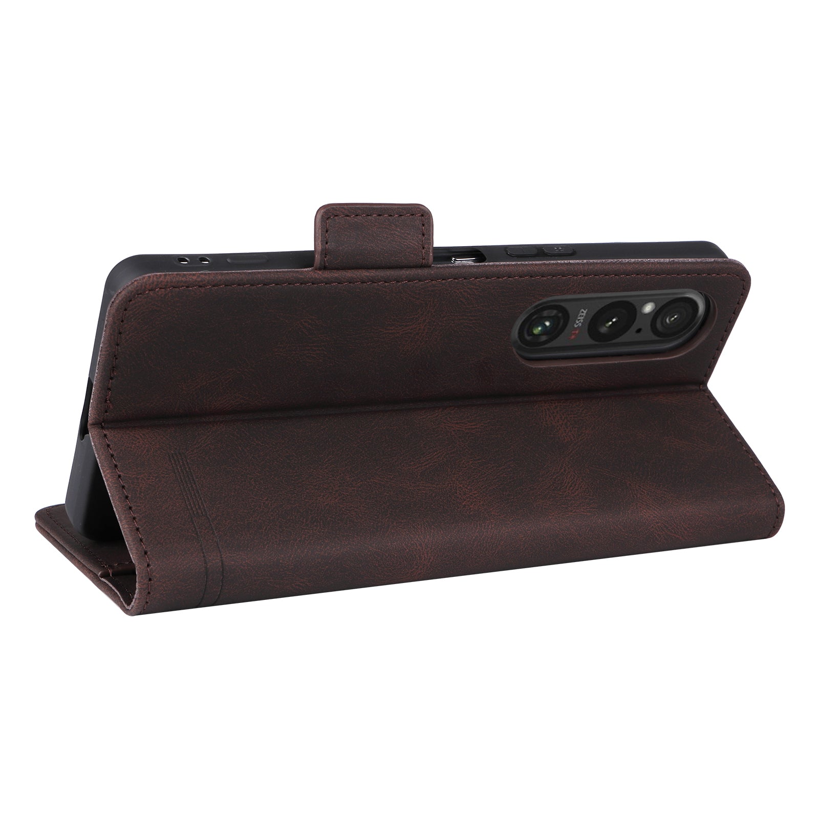 For Sony Xperia 1 VI Phone Case Hardware Decor PU Leather Flip Stand Wallet Cover For Sony Xperia 1 VI Phone Case Hardware Decor PU Leather Flip Stand Wallet Cover